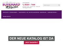 Tablet Screenshot of burkhard-reisen.de